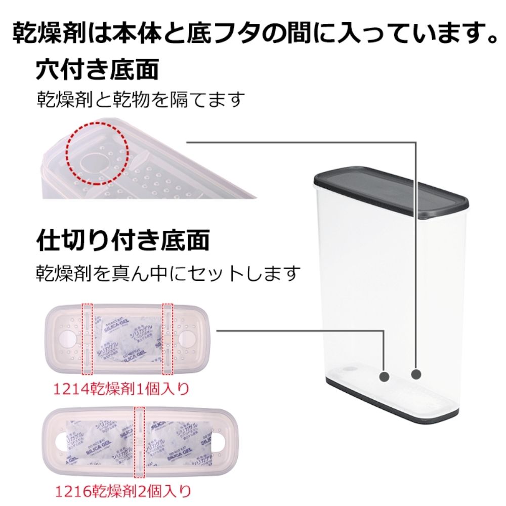 透明蓋密封防潮盒連防潮包 | 6升 | 2個裝 | 日本製 |  INOMATA | I-1216CLX2